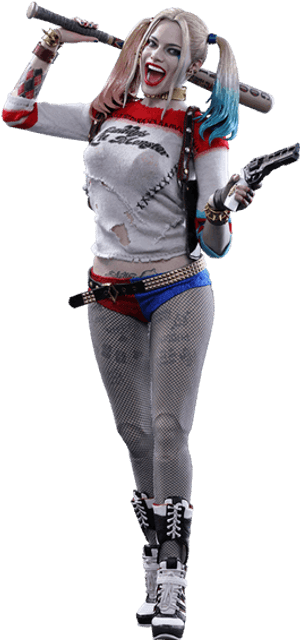 1/6 Scale Hot Toys Mms383 Suicide Squad Harley Quinn - Harley Quinn Suicidé Squad Figure, HD Png Download PNG image with transparent background