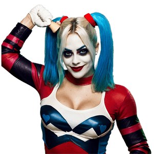 Harley Quinn Hammer Pose PNG svv38 PNG image with transparent background