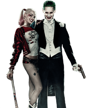 Harley Quinn Joker Amanda Waller Deadshot Killer Croc - Joker And Harley Quinn, HD Png Download PNG image with transparent background