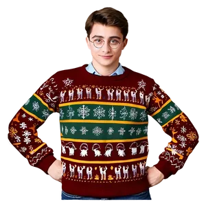 Harry Potter Christmas Sweaters Png Xwl PNG Image