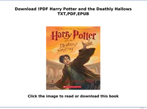 Harry Potter Deathly Hallows Book Cover PNG Image