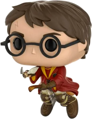 Harry Potter Quidditch Funko Pop Figure PNG Image