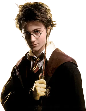 Harry Potter Wand Ready PNG Image