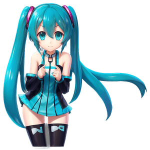 Hatsune Miku Virtual Idol PNG vgk21 PNG image with transparent background