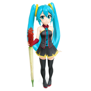 Hatsune Miku with Leek PNG vpj PNG image with transparent background