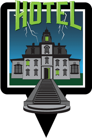 Haunted Hotel Illustration PNG image with transparent background