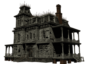 Halloween Village Houses PNG Transparent PNG with transparent background