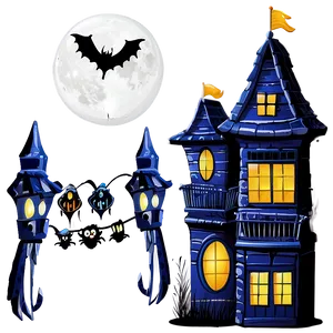 Haunted House Decorations Png 37 PNG Image