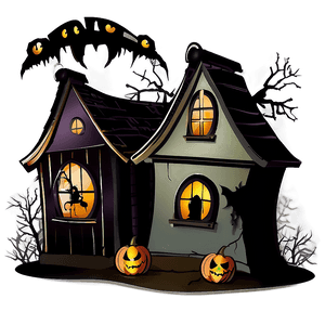 Haunted House Halloween PNG 04292024 PNG image with transparent background