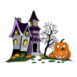 Haunted House Halloween PNG 04292024 PNG image with transparent background
