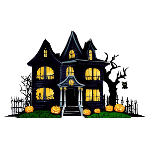 Haunted House Halloween PNG 04292024 PNG image with transparent background