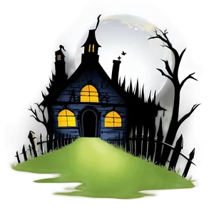 Haunted House Silhouette Png 05062024 PNG Image