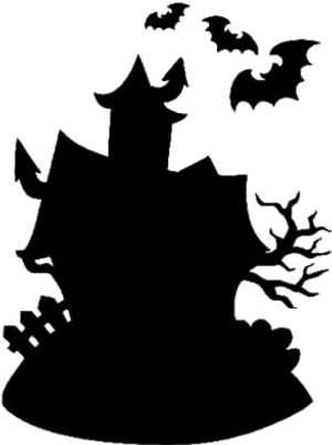 Vintage Halloween House Png Transparent Images - Halloween Haunted House Cartoon, Png Download PNG