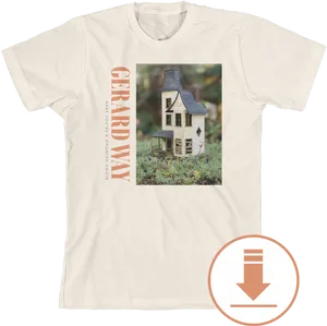 Haunted House T Shirt Design PNG Image