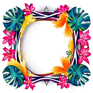 Hawaiian Border Design Png Qdo PNG Image