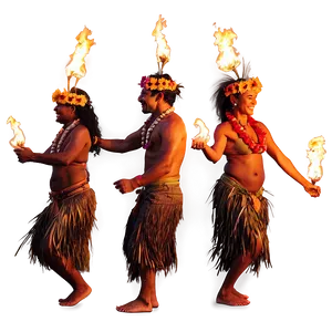 Hawaiian Islands Fire Dance Ritual Png 06212024 PNG Image