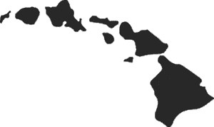 Hawaiian Islands Silhouette PNG image with transparent background