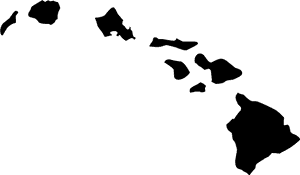 Hawaiian_ Islands_ Silhouette PNG image with transparent background
