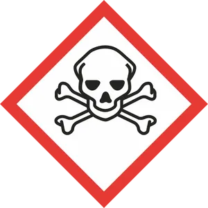 Hazard Skulland Crossbones Sign PNG Image