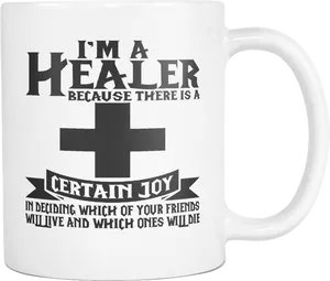 Healer Joy Mug Print PNG Image