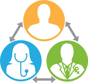 Healthcare Communication Network PNG Image