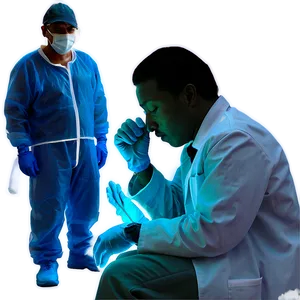 Healthcare Worker Fatigue During Crisis PNG Image