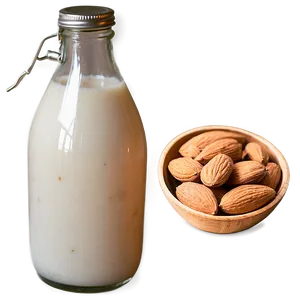 Healthy Almond Milk Recipe Png Mmc3 PNG Image