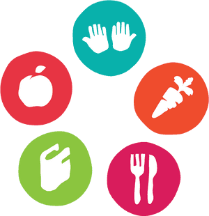 Healthy Lifestyle Icons Graphic PNG