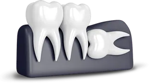 Healthy Teeth Representation PNG Image