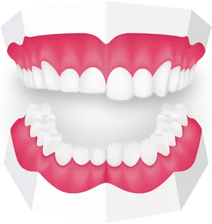 Healthy Teethand Gums Graphic PNG Image