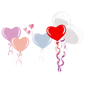 Heart Balloon Cluster Png 39 PNG Image