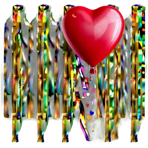 Heart Balloon For Valentine Png Bwm PNG Image