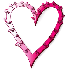 Heart Border For Valentines Day Png Jyg PNG Image