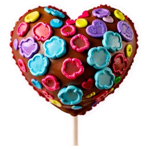 Heart Cake Pop Png Ywt43 PNG Image