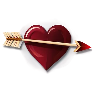 Heart Clipart With Arrow Png 74 PNG Image