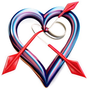 Heart Clipart with Arrows PNG bln PNG image with transparent background