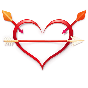 Heart Clipart with Arrows PNG qvo27 PNG image with transparent background