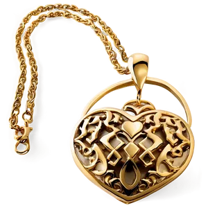 Heart Gold Necklace Png 69 PNG Image