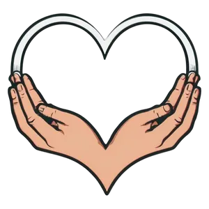 Heart Hands Drawing Png 06292024 PNG Image