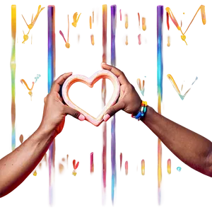 Heart Hands Rainbow Filter Png Sor2 PNG Image