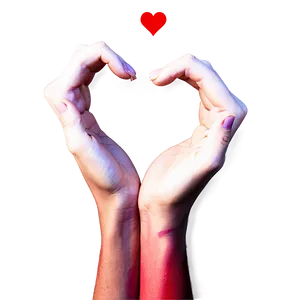 Heart Hands Sunset Png Yvw PNG Image