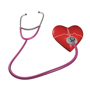 Heart Health Stethoscope PNG Image