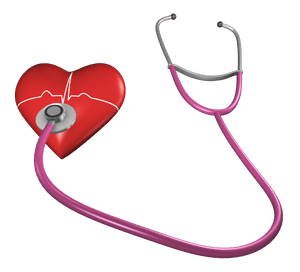 Heart Health Stethoscope Concept PNG