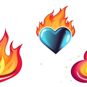 Heart on Fire Emoji PNG 35 PNG image with transparent background