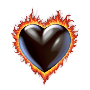 Heart on Fire Emoji PNG mak PNG image with transparent background