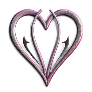 Heart Pencil Art Png Qcn PNG Image