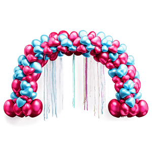 Heart-Shaped Balloon Arch PNG 30 PNG