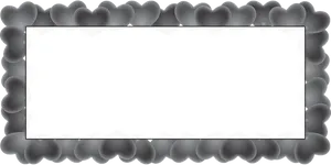 Heart Shaped Black Frame PNG Image