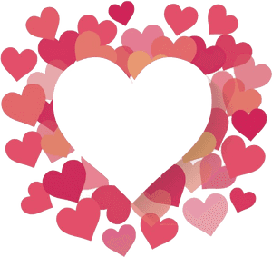Heart Valentines Day Border Transparent - Valentines Frames And Borders, HD Png Download PNG