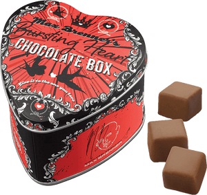 Heart Shaped Chocolate Boxand Candies PNG image with transparent background